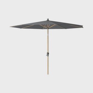 Platinum Riva stokparasol 3 m. rond - Teak Antraciet Platinum Riva stokparasol 3 m. rond - Teak Antraciet