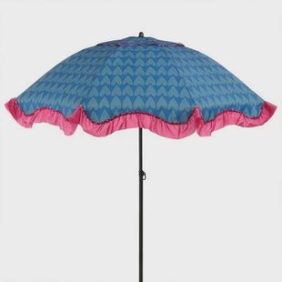Edelman Mitchell parasol hart blauw - Ø220 x 238 cm