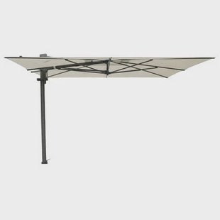 Madison Braga zweefparasol 355x300 cm - mellow silver olefin