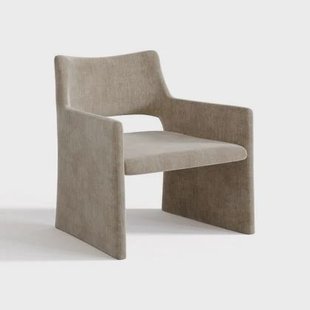 Taupe fluwelen stoel Taupe fluwelen stoel