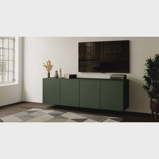 Artego Design Neve Soft Pro 203 cm Zwevend Dressoir Groen Artego Design Neve Soft Pro 203 cm Zwevend Dressoir Groen