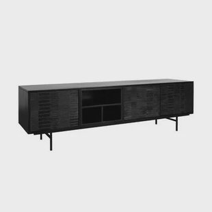 TV-Meubel Elvas - Hout - Mango|Zwart - Hout TV-Meubel Elvas - Hout - Mango|Zwart - Hout