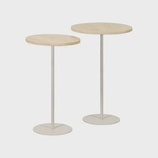 Bijzettafel (set Van 2) Vars - Creme|Wit - Marmer|steen Bijzettafel (set Van 2) Vars - Creme|Wit - Marmer|steen