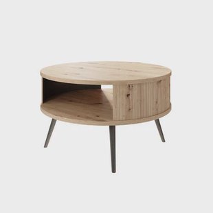 Meubella - Salontafel Riley - Eiken - 76 cm
