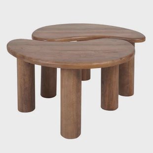 Home67 - Salontafel Lina - Mangohout - Set van 2