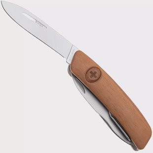 Swiza D08 R AM, KNR.0126.6300, Walnut, Zwitsers zakmes, 8 tools