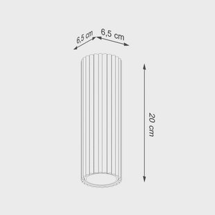 SOLLUX LIGHTING Carbon plafondlamp, goudkleurig, hoogte 20 cm, aluminium