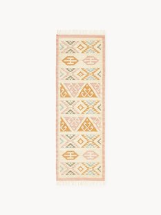 Handgeweven wollen loper Anisa