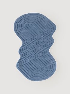 Handgetuft wollen vloerkleed Aliza in organische vorm