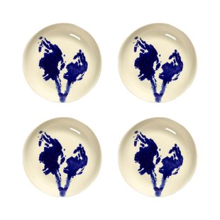 Serax Feast By Ottolenghi Schaaltje&Oslash;11,5 Set Van 4 White/Blue Artichoke