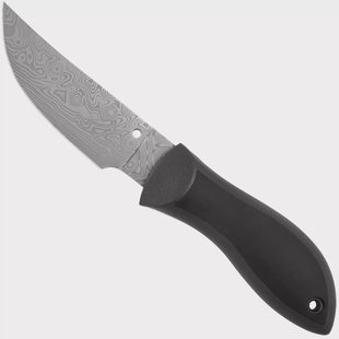 Spyderco Moran Upswept FB01PGYD Gray Damasteel, Black FRN Kraton, Sprint Run vaststaand mes, Bill Moran design