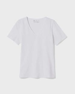 HEMA Dames T-shirt perfect comfort katoen wit (wit)