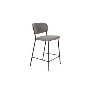 Housecraft Living Jolien Kruk Zwart|Grijs - Set van 2 Housecraft Living Jolien Kruk Zwart|Grijs - Set van 2