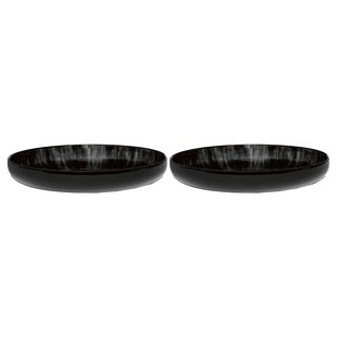 Serax D&eacute; Tableware By Ann Demeulemeester Diep Bord &Oslash;24 Set Van 2 White/Black C