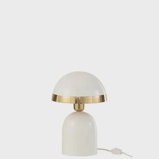 J-Line tafellamp Goud Boord - metaal - wit