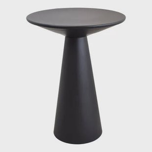 LOFT42 Bijzettafel Ferry trompetvoet - Metaal - Zwart - 60x44