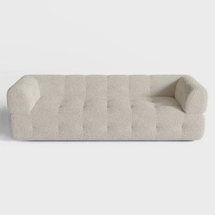 3-zitsbank bouclette crème 230cm