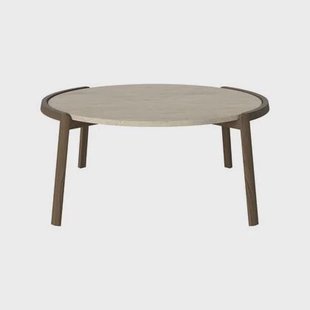 Bolia Mix Salontafel Large - Sand / Travertijn - Donker Geolied Eiken