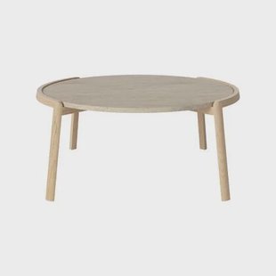 Bolia Mix Salontafel Large - Sand / Travertijn - Witgepigmenteerd Geolied Eiken