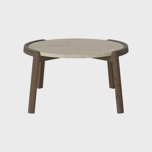 Bolia Mix Salontafel Medium - Sand / Travertijn - Donker Geolied Eiken