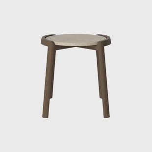 Bolia Mix Salontafel Small - Sand / Travertijn - Donker Geolied Eiken