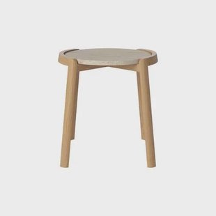 Bolia Mix Salontafel Small - Sand / Travertijn - Geolied Eiken