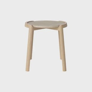 Bolia Mix Salontafel Small - Sand / Travertijn - Witgepigmenteerd Geolied Eiken