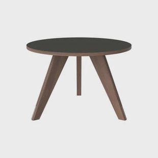 Bolia New Mood Salontafel - Geolied Walnoot - Ø 60 cm - Grijs