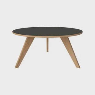 Bolia New Mood Salontafel - Geolied Eiken - Ø 90 cm - Grijs