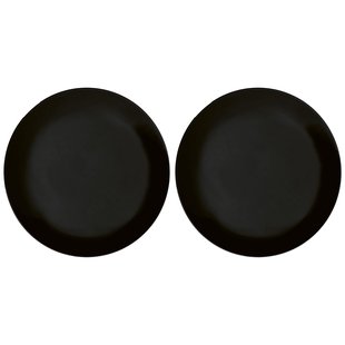 Serax D&eacute; Tableware By Ann Demeulemeester Dinerbord &Oslash;28 Set Van 2 Black