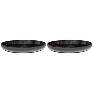 Serax D&eacute; Tableware By Ann Demeulemeester Diep Bord &Oslash;27 Set Van 2 White/Black C