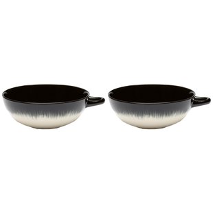 Serax D&eacute; Tableware By Ann Demeulemeester Mok 20cl Set Van 2 White/Black B