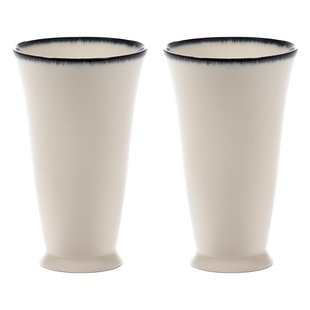 Serax D&eacute; Tableware By Ann Demeulemeester Mok 34cl Set Van 2 White/Black A