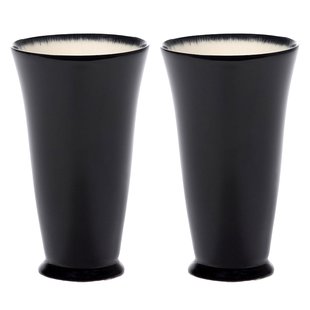 Serax D&eacute; Tableware By Ann Demeulemeester Mok 34cl Set Van 2 White/Black D