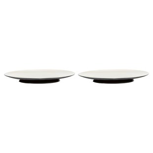Serax Ra Tableware By Ann Demeulemeester Dinerbord&Oslash;24 Set Van 2 Black/White