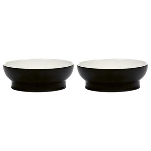 Serax Ra Tableware By Ann Demeulemeester Kom&Oslash;16 Set Van 2 Black/White