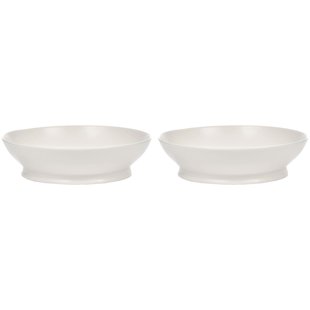 Serax Ra Tableware By Ann Demeulemeester Diep Bord&Oslash;19 Set Van 2 White