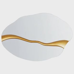 Beliani - POIVRES - Wandspiegel - Goud - 60 x 90 cm - Glas