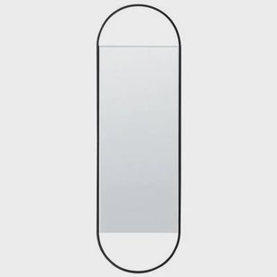 Beliani - VALLERY - Wandspiegel - Zwart - 40 x 120 cm - Glas