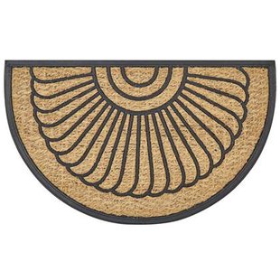 Beliani - KORYAK - Deurmat - Natuurlijk|Zwart - 45 x 75 cm - Polyester