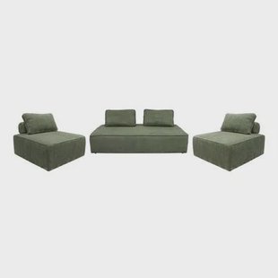 sweeek - Set van fauteuils voor modulaire bank 4 zitplaatsen corduroy