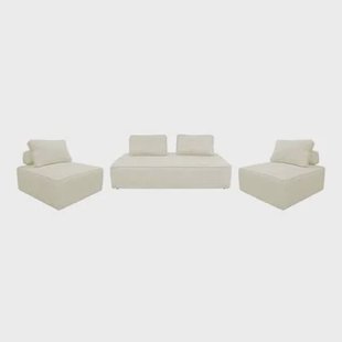 sweeek - Set van fauteuils voor modulaire bank 4 zitplaatsen corduroy