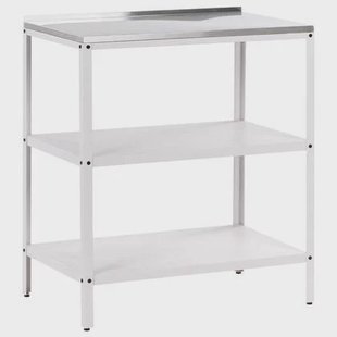 Beliani - VILAMA - Buitenkeuken eiland - Wit - 80x50x92 cm - Staal