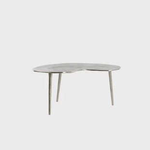 Light & Living Linos bijzettafel 53x30x48 cm - ruw nikkel