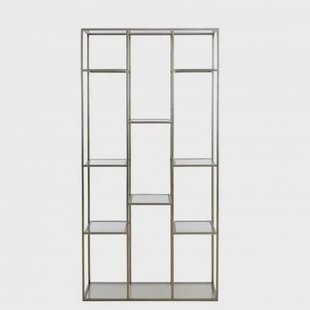 Light & Living Piuar stellingkas 100x36x200 cm - glas helder|nikkel Light & Living Piuar stellingkas 100x36x200 cm - glas helder|nikkel