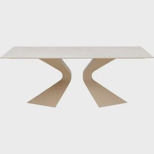 Kare Design Gloria Eettafel - beige - keramiek - 200x100cm