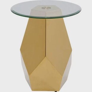 Kare Design Ricchezza Bijzettafel - goud - Ø45cm Kare Design Ricchezza Bijzettafel - goud - Ø45cm