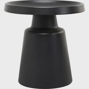 Kare Design Lima Bijzettafel - zwart - Ø50cm