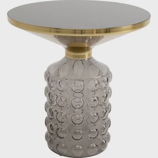 Kare Design Lola Bijzettafel - grijs - Ø50cm