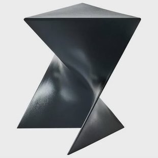 Beliani - PECOS - Bijzettafel - Zwart - Synthetisch materiaal Beliani - PECOS - Bijzettafel - Zwart - Synthetisch materiaal